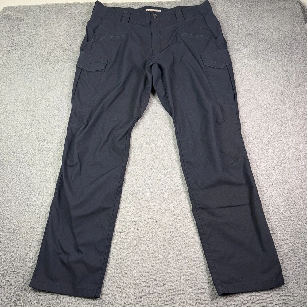 5.11 Tactical Icon Cargo Pants Mens 38x32 Navy Blue Ripstop Utility 74521 Work